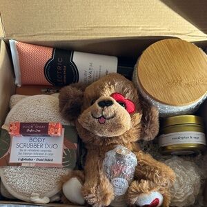 Bath Bliss Gift Box with Candles and Body Care Items